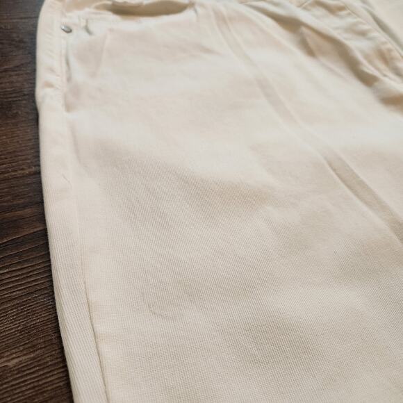 Chico's Women's Roll Up Cuff Capri Pants Off White Size 16 - Picture 7 of 8